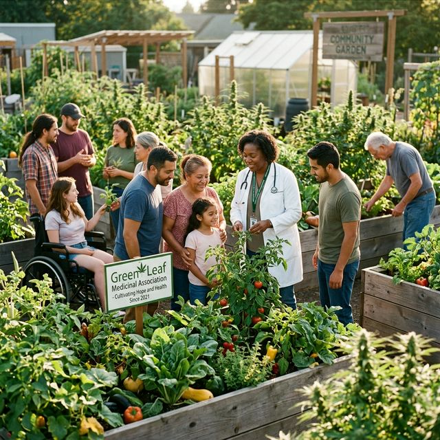 Grupo comunitário em associação de pacientes