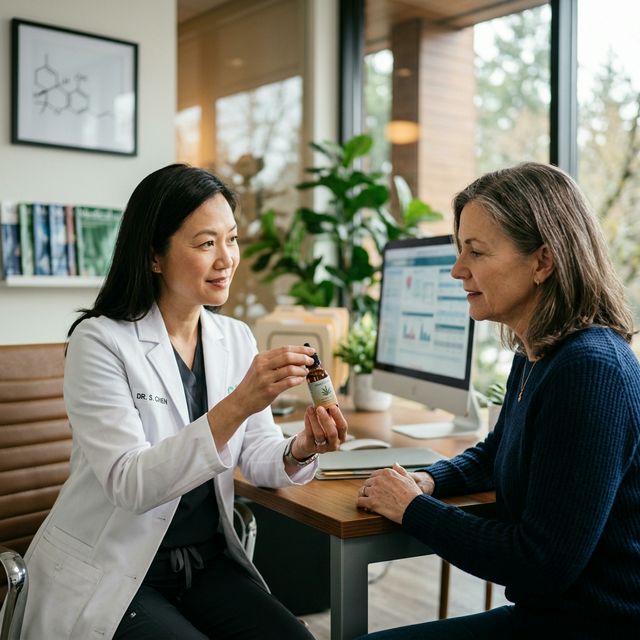 Médico prescrevendo Cannabis medicinal