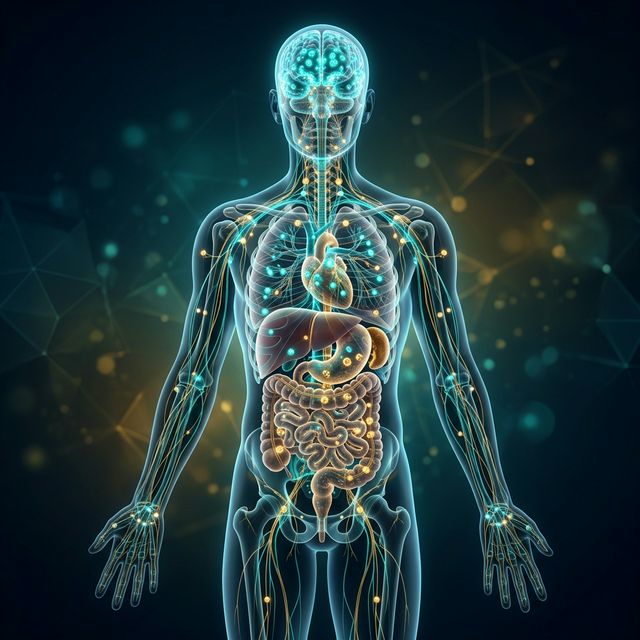 Diagrama 3D do Sistema Endocanabinoide