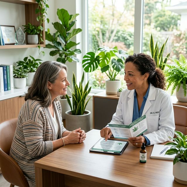 Médico prescrevendo tratamento com paciente